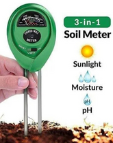 Sulfar Soil Tester 3-in-1 Plant Moisture Sensor